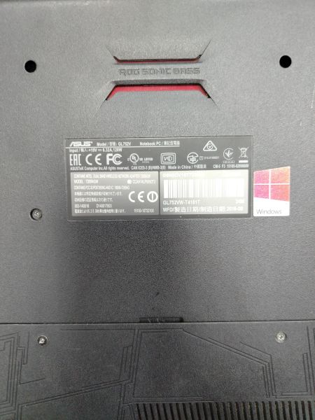 ноутбук ASUS ROG GL752VW-T4475T (i7-6700HQ) в Ангарск