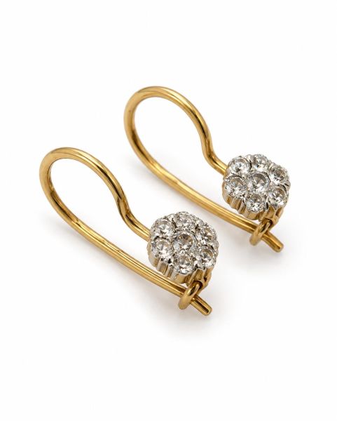 золотые серьги Серьги золото 585 0,89g, вес изделия 0.98g в Иркутск