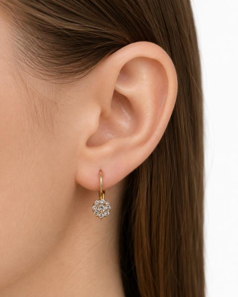 золотые серьги Серьги золото 585 0,89g, вес изделия 0.98g в Иркутск