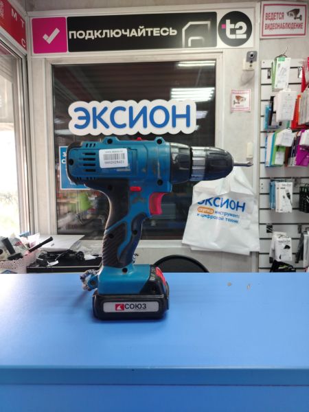 шуруповёрт аккумуляторный СОЮЗ ДШС-3112Е (22 Н·м, 1300 об/мин) с СЗУ в Ангарск