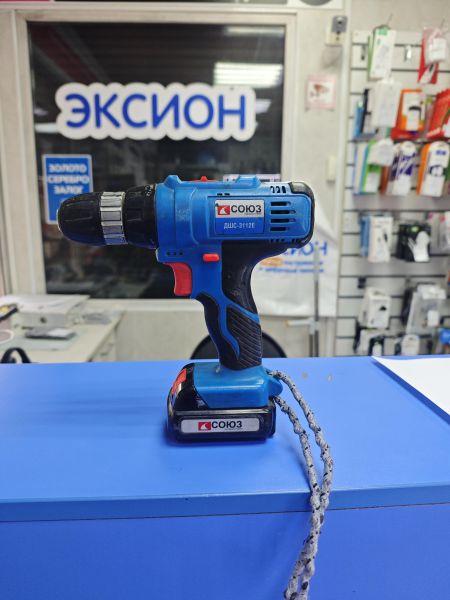 шуруповёрт аккумуляторный СОЮЗ ДШС-3112Е (22 Н·м, 1300 об/мин) с СЗУ в Ангарск