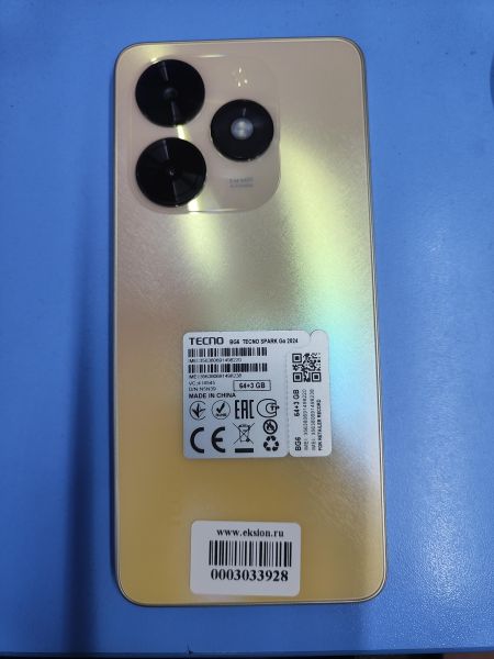 Купить TECNO Spark Go 2024 3/64GB (BG6) Duos в Ангарск за 4749 руб.