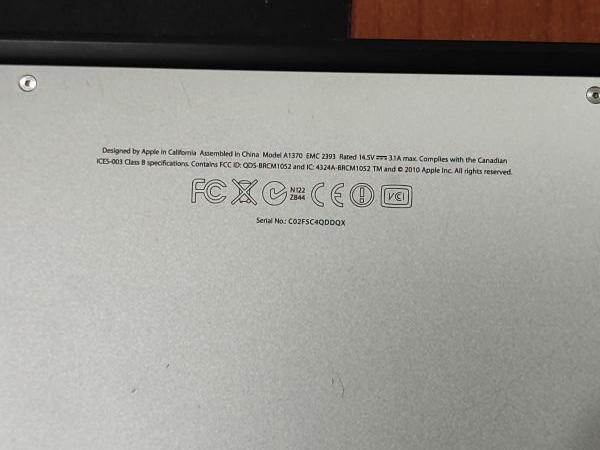 Купить Apple MacBook Air 11 Mid 2011 4/128GB (A1370) в Ангарск за 10699 руб.
