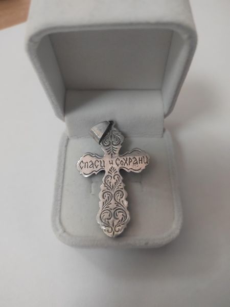 серебряный крест Крест серебро 925 7,78g, вес изделия 7.78g в Ангарск