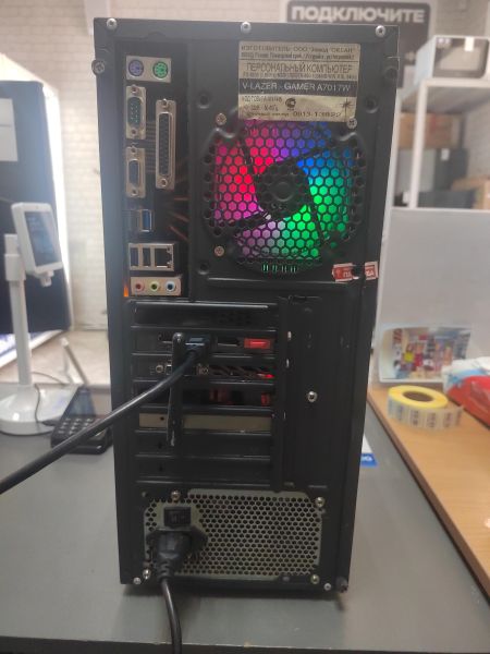 системный блок Сборка E3-1220 v6, RX 580 8GB, RAM 8GB, HDD 1TB+SSD 128GB в Ангарск