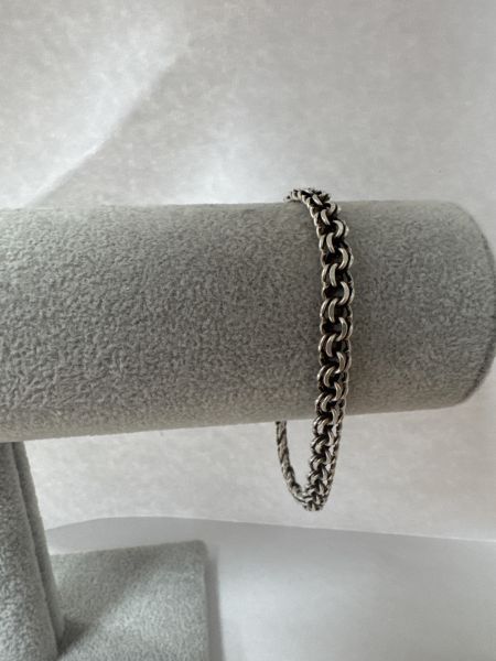 серебряный браслет Браслет серебро 925 12,90g, вес изделия 13g, длина 20 см в Иркутск