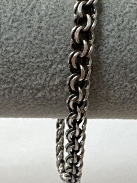 серебряный браслет Браслет серебро 925 12,90g, вес изделия 13g, длина 20 см в Иркутск