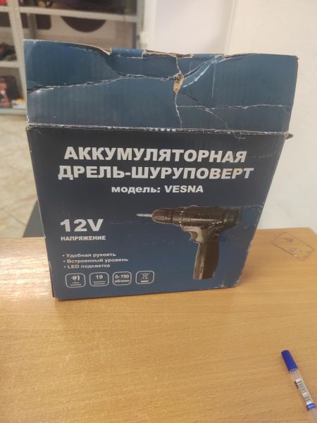 шуруповёрт аккумуляторный VESNA без модели (12V) с СЗУ в Ангарск