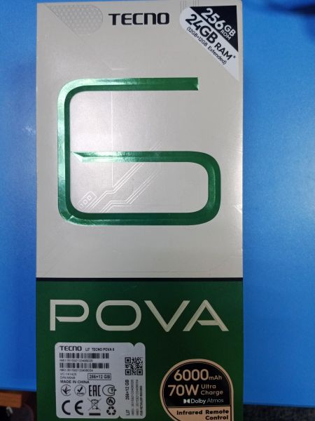 Купить TECNO Pova 6 12/256GB (LI7) Duos в Ангарск за 14350 руб.