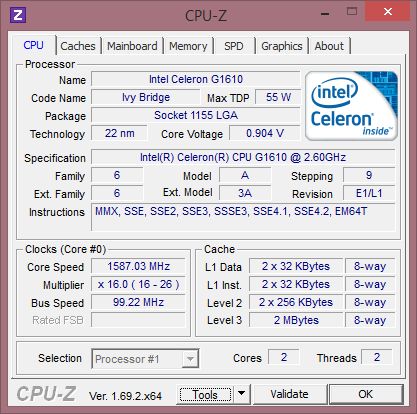 Купить Сборка Celeron G1610, 2GB RAM, 320GB HDD в Чита за 2599 руб.