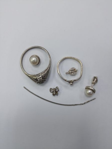 Купить Лом или горсть серебро 925 7,47g, вес изделия 10.38g в Чита за 600 руб.