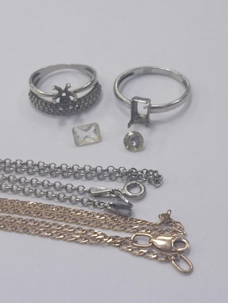 Купить Лом или горсть серебро 925 8,57g, вес изделия 8.88g в Чита за 850 руб.