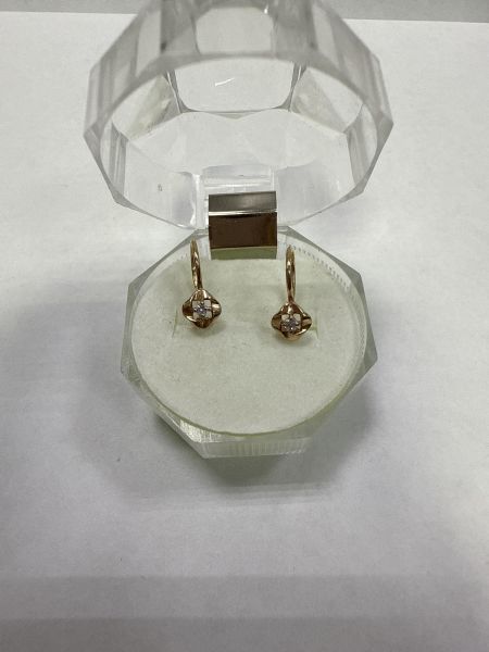 Купить Серьги золото 585 0,96g, вес изделия 0.97g в Черемхово за 5800 руб.