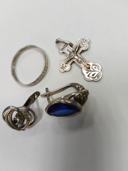 Купить Лом или горсть серебро 925 6,59g, вес изделия 8.06g в Черемхово за 650 руб.