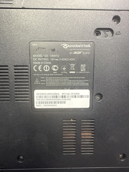 ноутбук PackardBell ENTE69HW-29552G32Mnsk (8GB RAM) в Зима