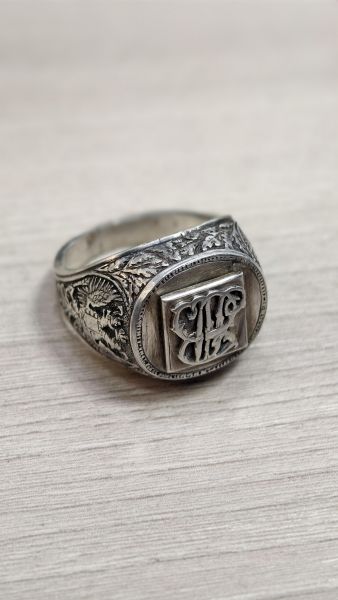 серебряное кольцо Кольцо серебро 925 11,54g, вес изделия 11.54g, размер 20 в Зима
