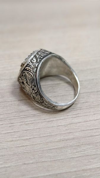 серебряное кольцо Кольцо серебро 925 11,54g, вес изделия 11.54g, размер 20 в Зима