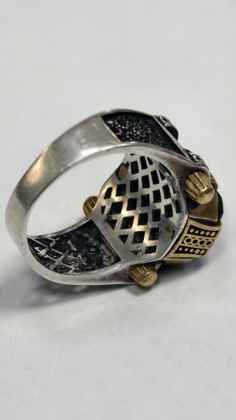 серебряное кольцо Кольцо серебро 925 15,71g, вес изделия 17.23g, размер 21 в Зима