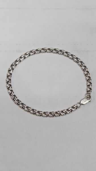 серебряный браслет Браслет серебро 925 7,31g, вес изделия 7.32g, длина 23.5 см в Зима
