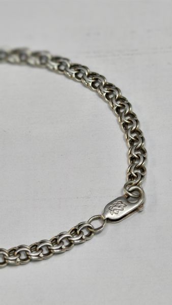 серебряный браслет Браслет серебро 925 7,31g, вес изделия 7.32g, длина 23.5 см в Зима