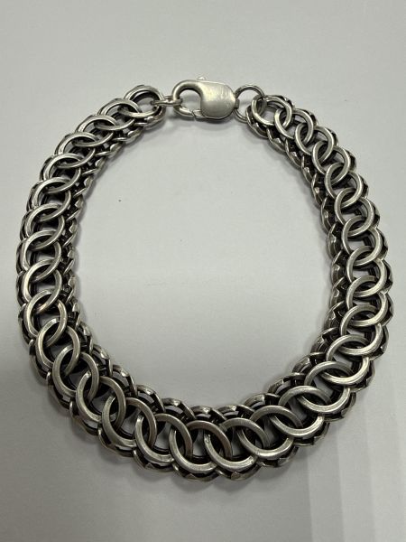 серебряный браслет Браслет серебро 925 27,65g, вес изделия 27.66g, длина 20 см в Черемхово