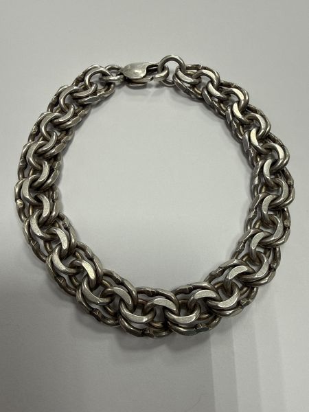 серебряный браслет Браслет серебро 925 39,52g, вес изделия 39.56g, длина 22 см в Черемхово