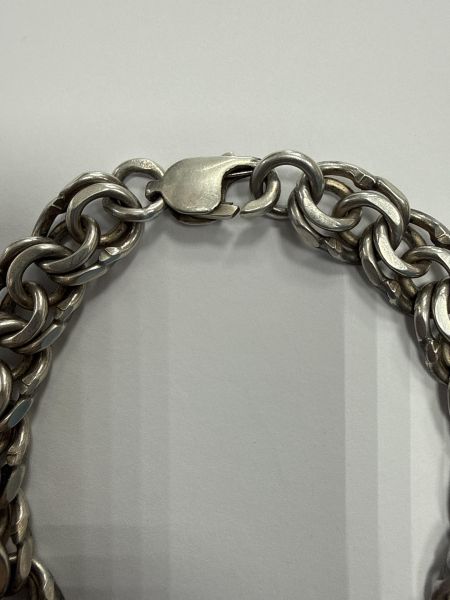 серебряный браслет Браслет серебро 925 39,52g, вес изделия 39.56g, длина 22 см в Черемхово