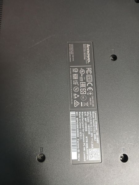 ноутбук Lenovo IdeaPad 100-15IBY 80MJ009TRK (Базовый видеоадаптер/2GB/HDD 250 GB) в Черемхово