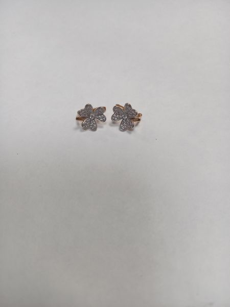 Купить Серьги золото 585 1,73g, вес изделия 1.74g в Чита за 9400 руб.