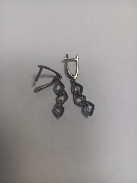Купить Серьги серебро 925 3,52g, вес изделия 3.56g в Чита за 850 руб.