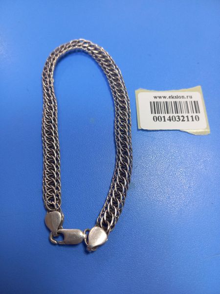 серебряный браслет Браслет серебро 925 11,68g, вес изделия 11.68g, длина 24 см в Чита