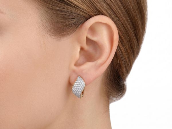 золотые серьги Серьги золото 585 1,56g, вес изделия 2.46g в Иркутск
