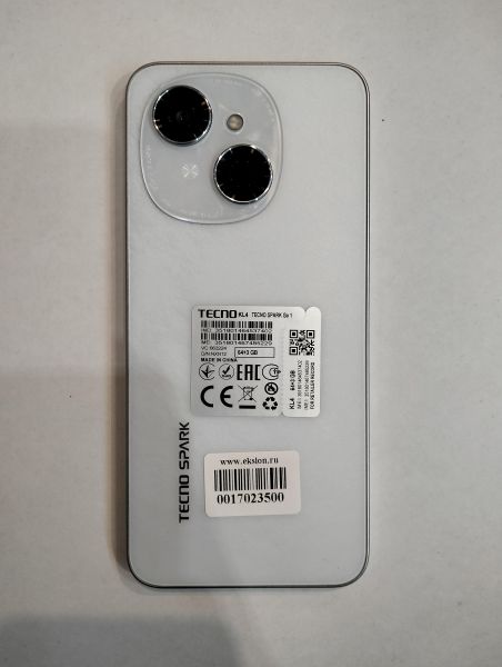 Купить TECNO Spark Go 1 3/64GB (KL4) Duos в Екатеринбург за 5499 руб.