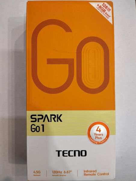 Купить TECNO Spark Go 1 4/128GB (KL4) Duos в Екатеринбург за 5599 руб.