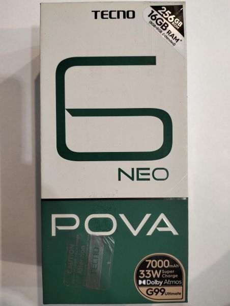 Купить TECNO Pova 6 Neo 8/256GB (LI6) Duos в Екатеринбург за 8300 руб.
