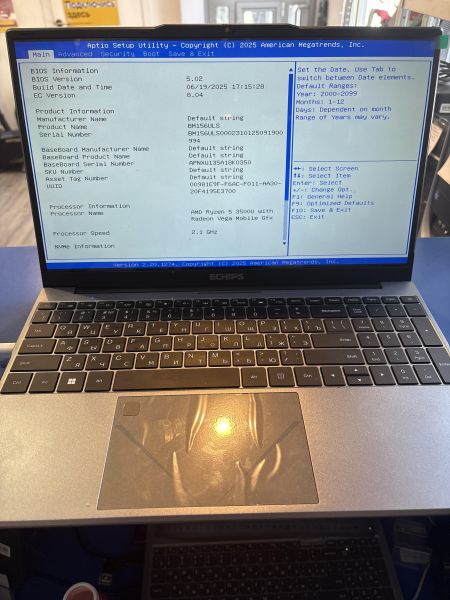 ноутбук Китайский 15.6/FHD/R5 3500U/16GB/512GB в Екатеринбург