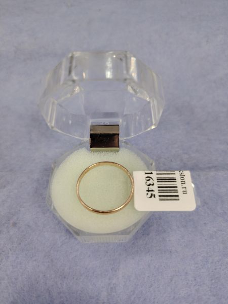 Купить Кольцо золото 585 1,20g, вес изделия 1.2g, размер 18 в Хабаровск за 6800 руб.