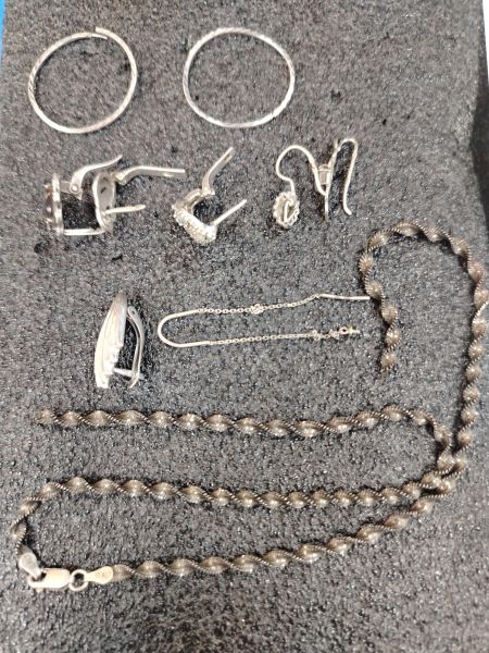 Купить Лом или горсть серебро 925 13,80g, вес изделия 15.47g в Иркутск за 900 руб.