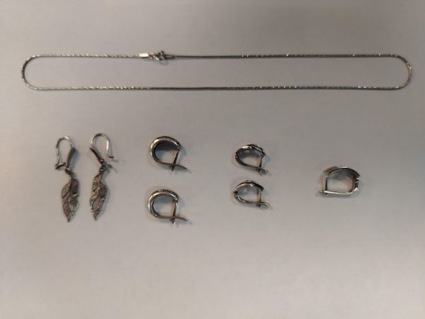 Купить Лом или горсть серебро 925 11,98g, вес изделия 13.42g в Хабаровск за 1050 руб.