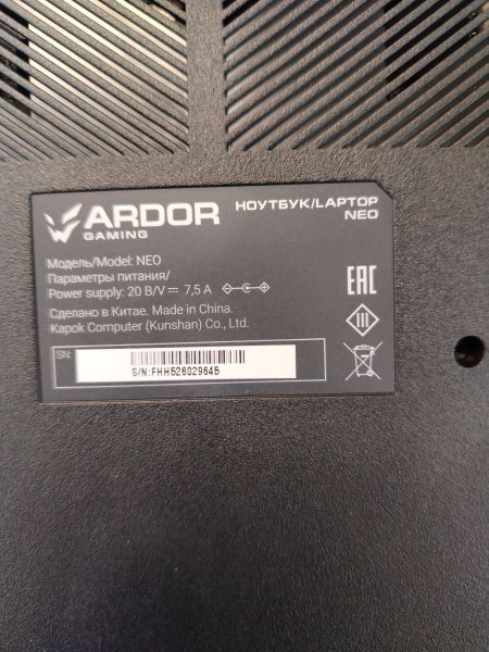 ноутбук Ardor Gaming Neo N17-I5ND414 в Хабаровск