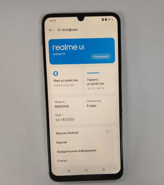 Купить Realme Note 60x 3/64GB (RMX3938) Duos в Хабаровск за 3600 руб.