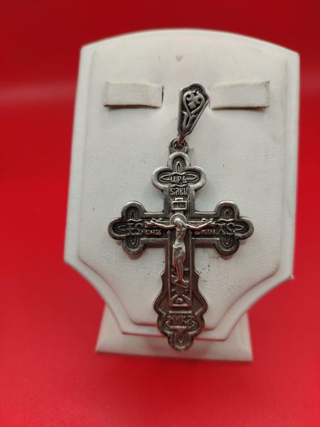 серебряный крест Крест серебро 925 16,52g, вес изделия 16.52g в Хабаровск