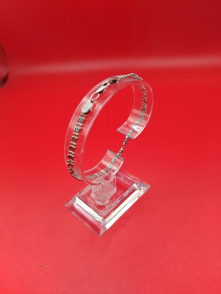 серебряный браслет Браслет серебро 925 3,84g, вес изделия 3.9g, длина 20 см в Иркутск