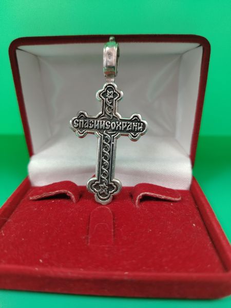 серебряный крест Крест серебро 925 9,30g, вес изделия 9.3g в Хабаровск