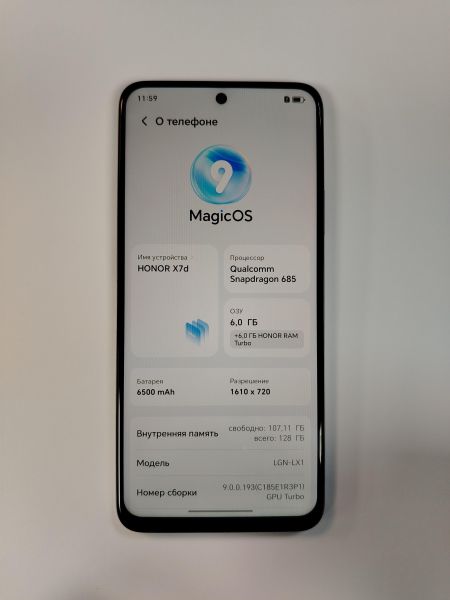 сотовый телефон Honor X7d 6/128GB (LGN-LX1) Duos в Хабаровск