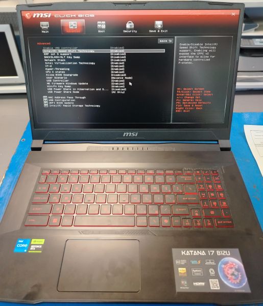 ноутбук MSI Katana GF76 B12UCR-821XRU (Intel UHD Graphics) в Хабаровск