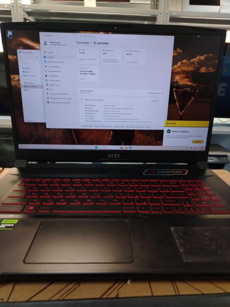 ноутбук MSI Katana 17 B12UCR-820XRU (SSD 512 GB + 256 GB) в Хабаровск