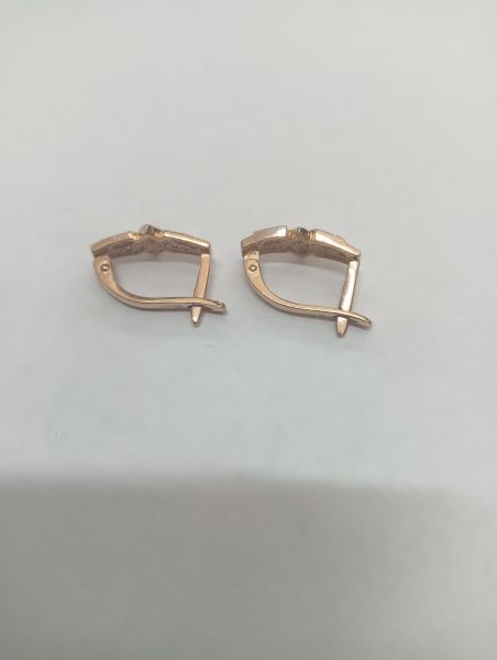 Купить Серьги золото 585 3,84g, вес изделия 4.08g в Иркутск за 19600 руб.