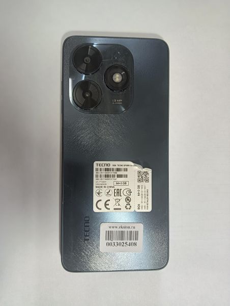 Купить TECNO Spark Go 2024 3/64GB (BG6) Duos в Иркутск за 3500 руб.