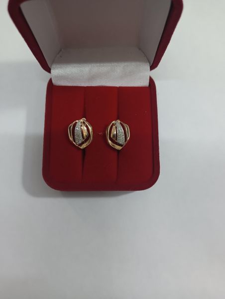 Купить Серьги золото 585 2,00g, вес изделия 2.88g в Иркутск за 12900 руб.